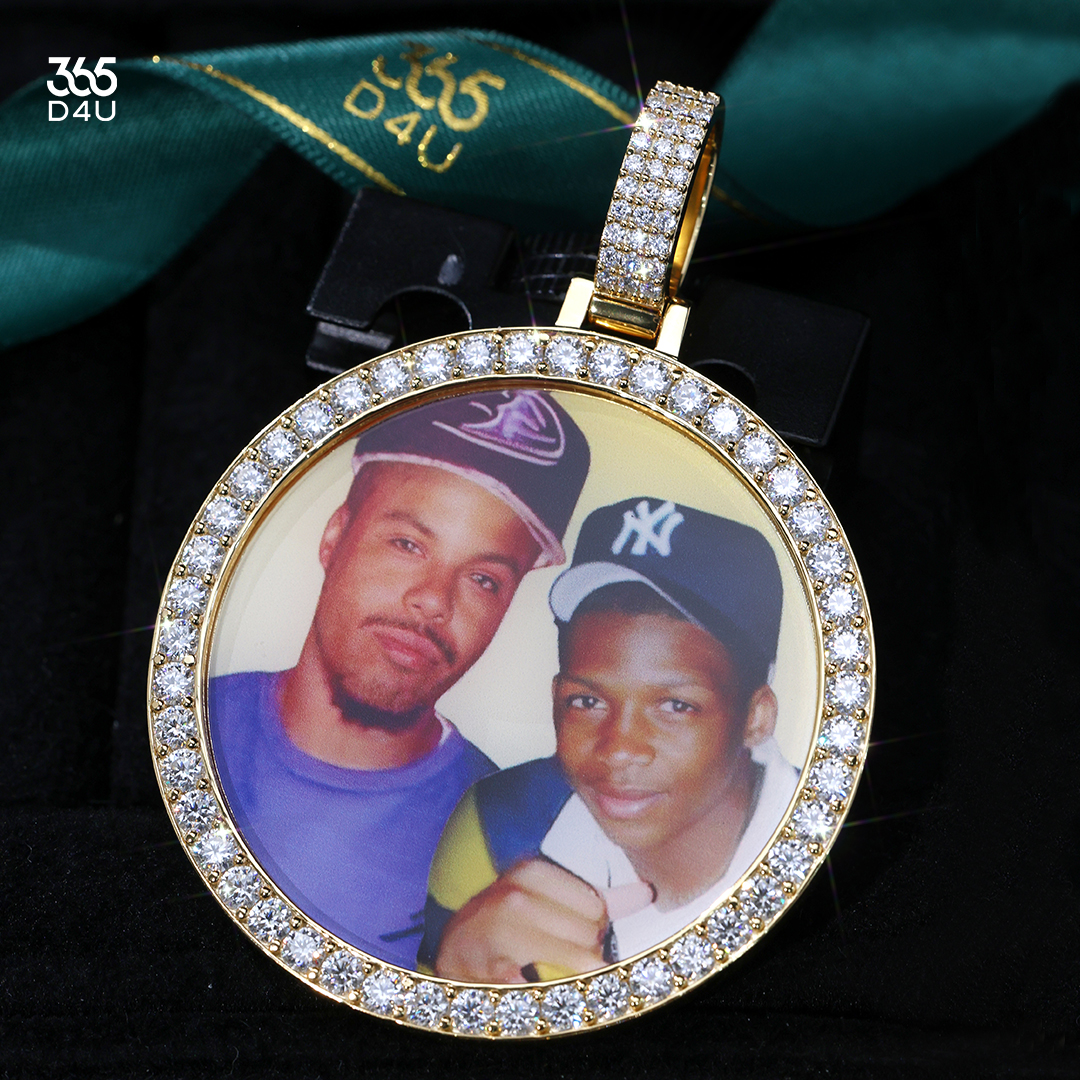 2-inch Solid-back Photo Pendant