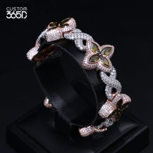 0000000.jpg 8mm Unisex Clover Bracelet
