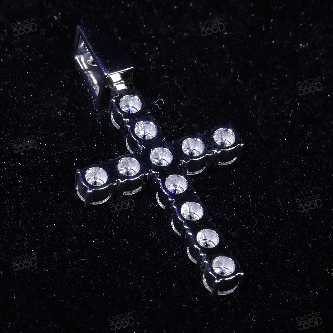 Diamond Cross Pendant - Image 2