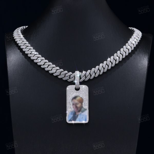 2-inch Solid-back Tag Photo pendant - Image 2
