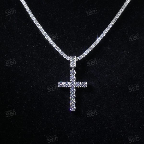 Diamond Cross Pendant - Image 3