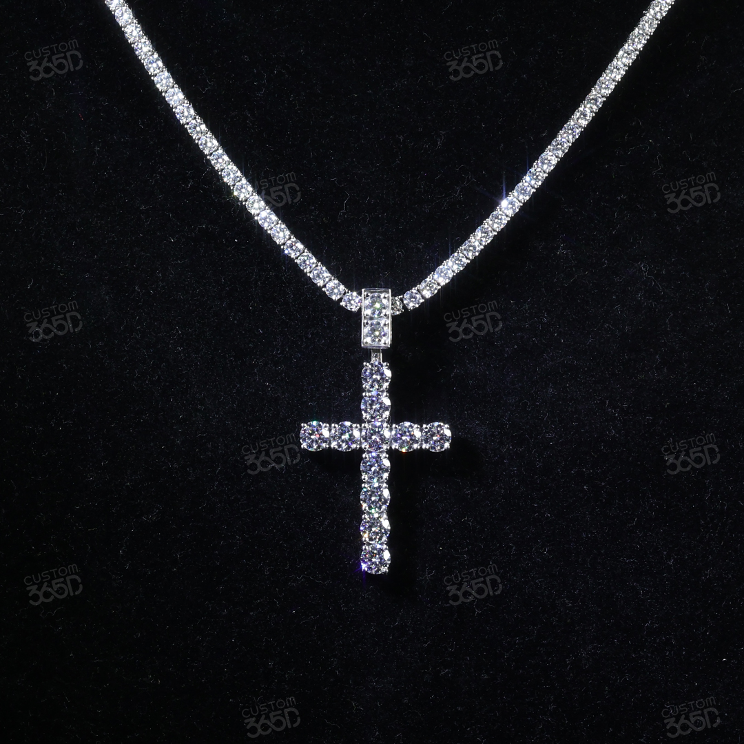 Diamond Cross Pendant - Image 3