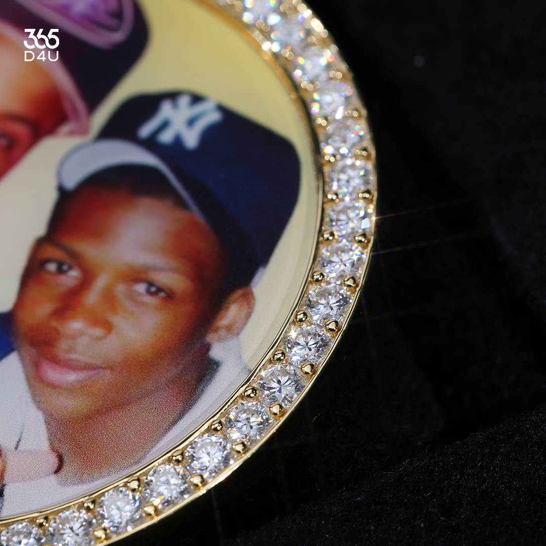 2-inch Solid-back Photo Pendant - Image 3