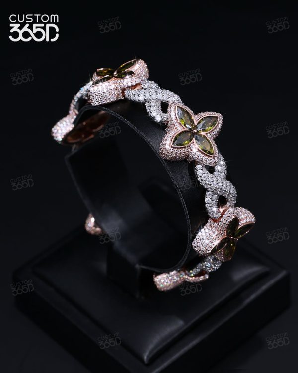 10mm Unisex Clover Bracelet - Image 2