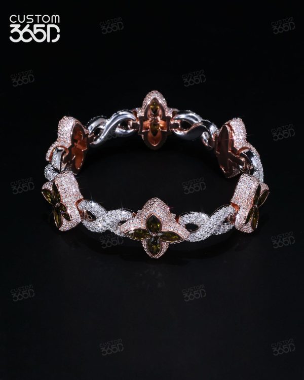 10mm Unisex Clover Bracelet - Image 6