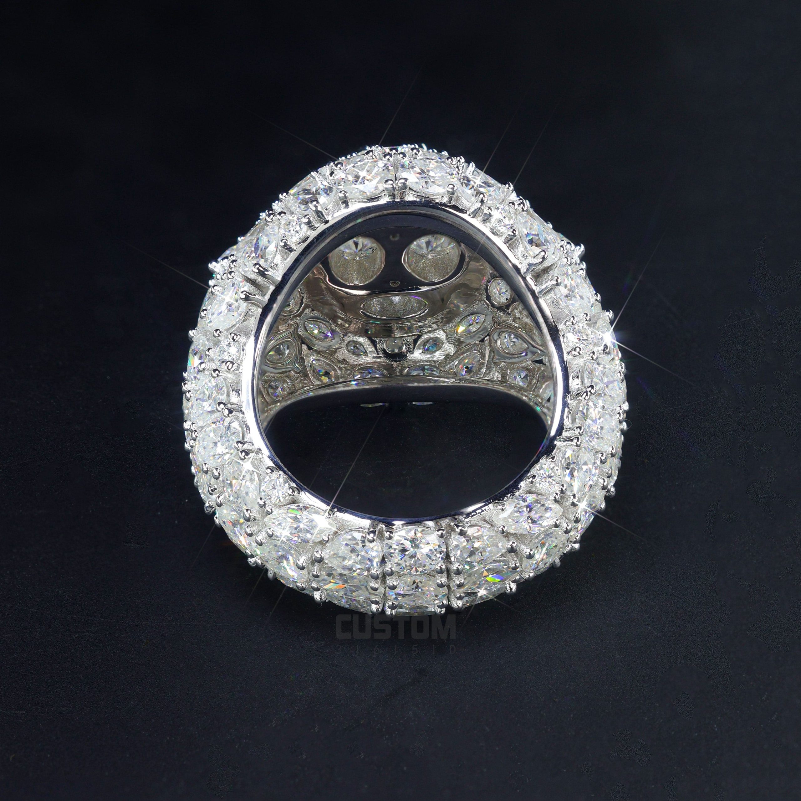 Mixed Pear-shaped Unisex Design Ring - Image 5