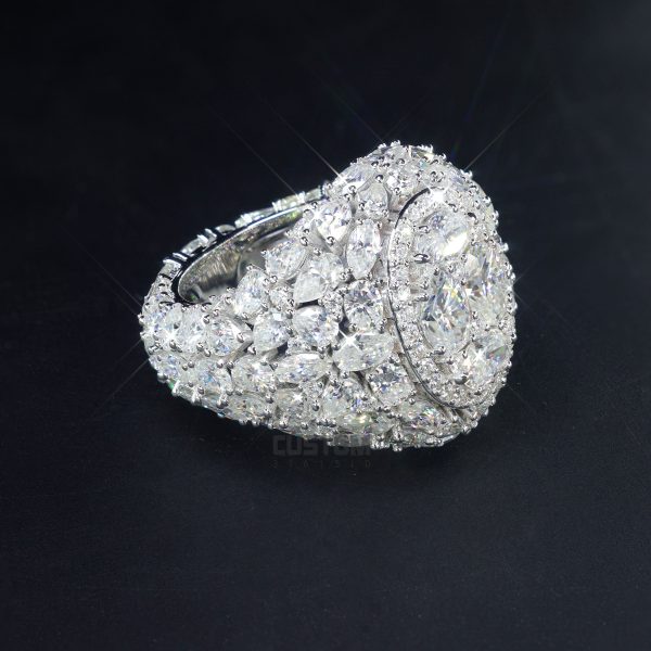 Mixed Pear-shaped Unisex Design Ring - Image 2