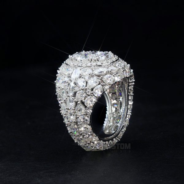 Mixed Pear-shaped Unisex Design Ring - Image 3