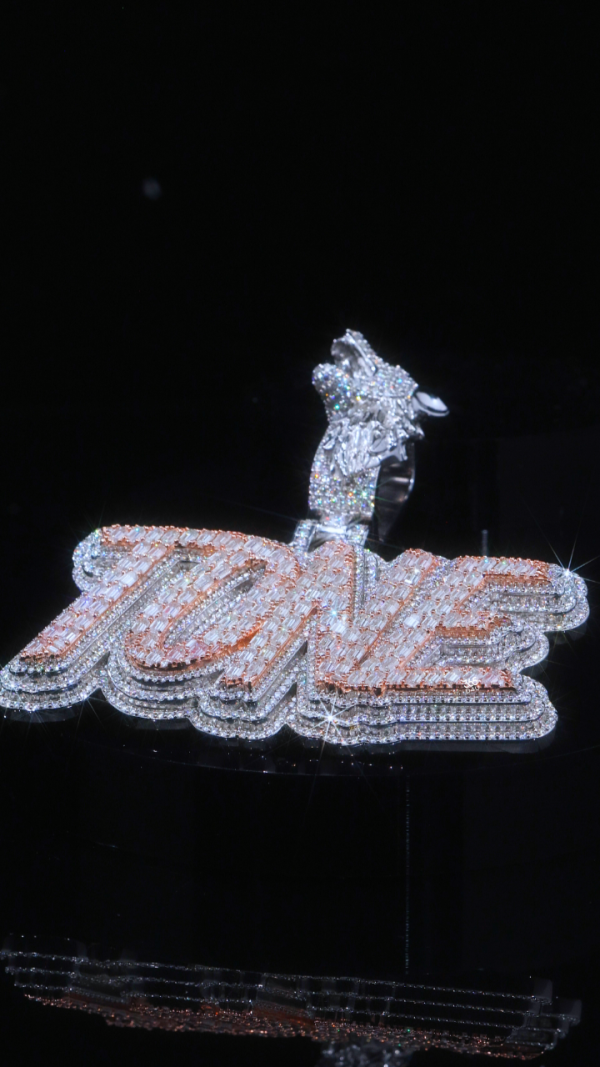TONE Custom 3-layer Script Letters Pendant