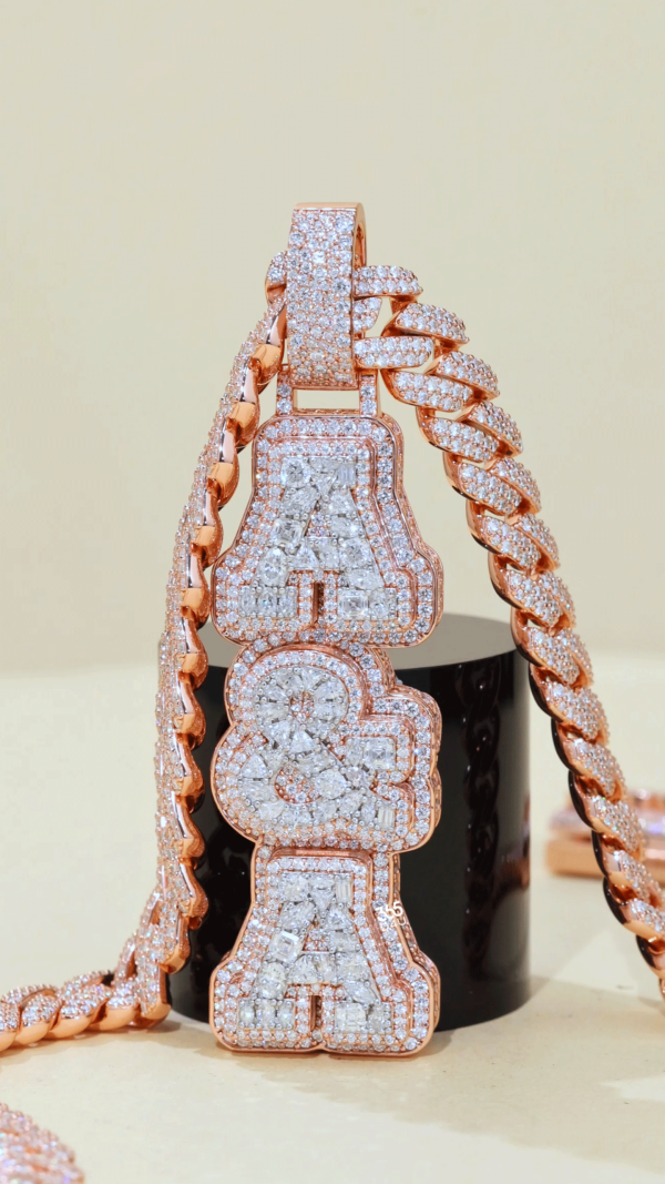 Custom Layered Pendant with Mixed-Cut Stones