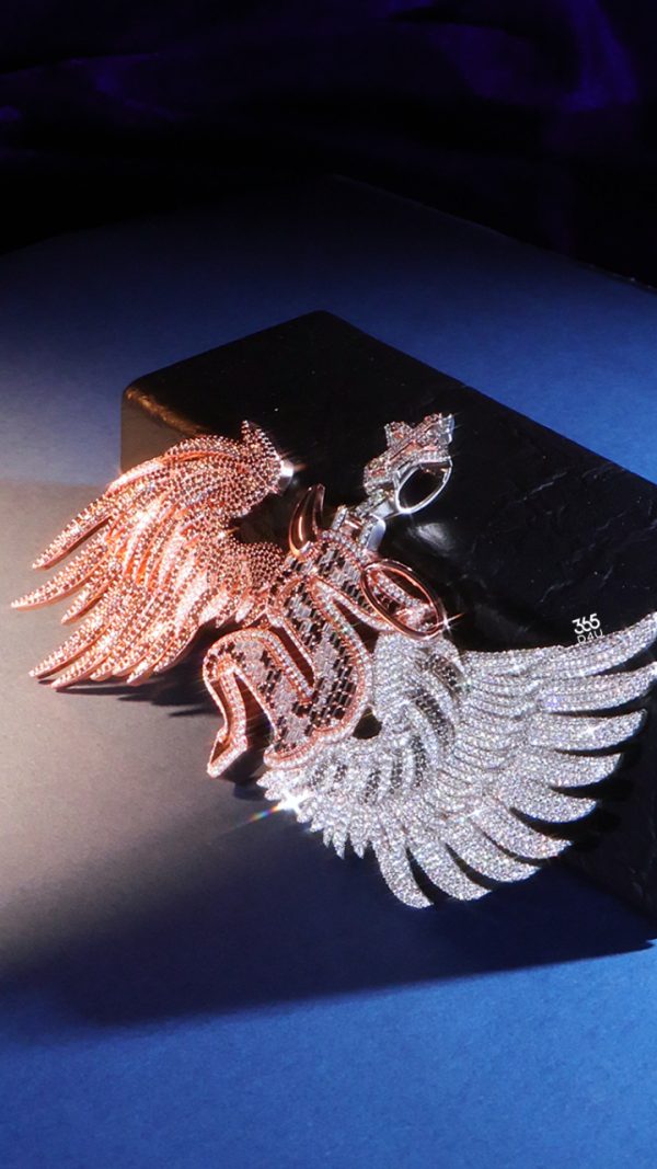 Oversized Angel Wings Pendant