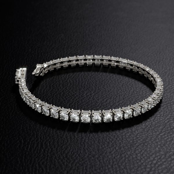 Emerald Side-Set Tennis Bracelet