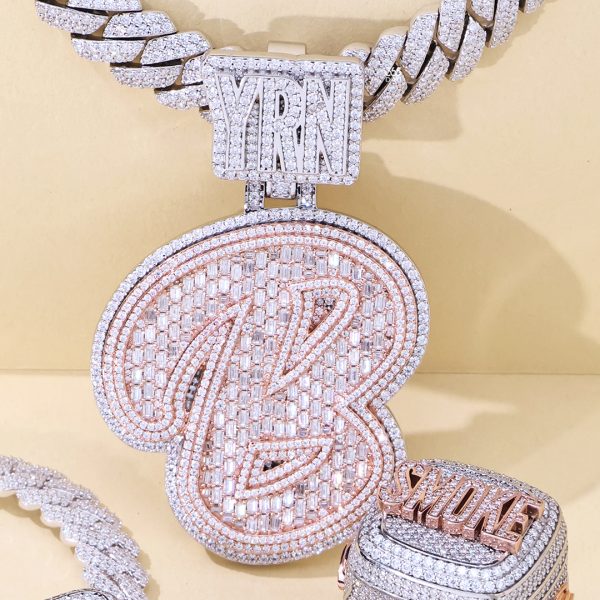 Custom 3D Bubble Letter Pendant