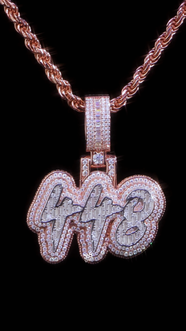 448 Mini Layered Multi-Letter Pendant