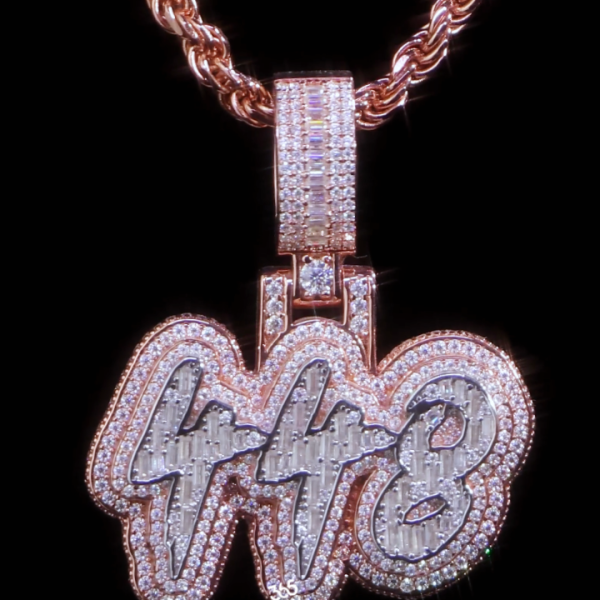 23nov138图片 Mini Layered Multi-Letter Pendant