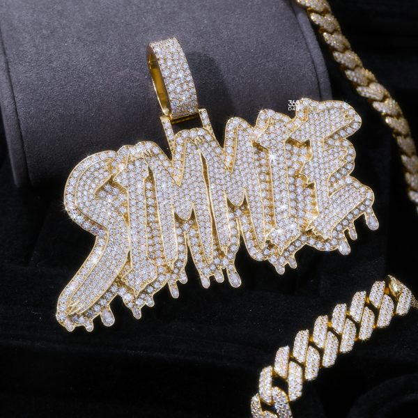 25aug1041图片 (1) SIMMIE Drip Script Custom Name Pendant