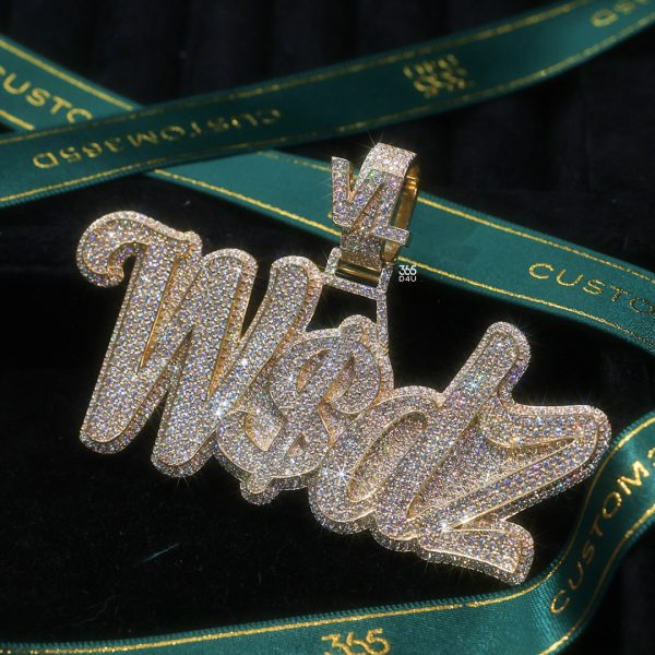 W$DZ Custom Cursive Multi-Letter Pendant