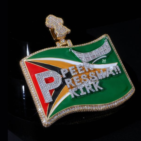 Custom Enamel Flag Pendant