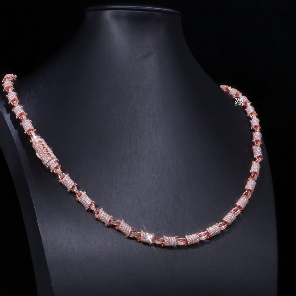 6mm Iced Chain with Custom Name Clasp