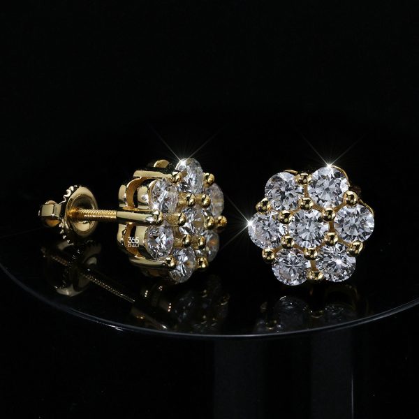 Custom 9mm Lab Diamond Stud Earrings