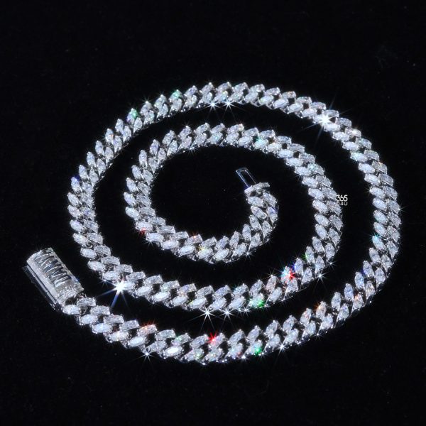 8.5mm Marquise Cuban Chain with custom clasp