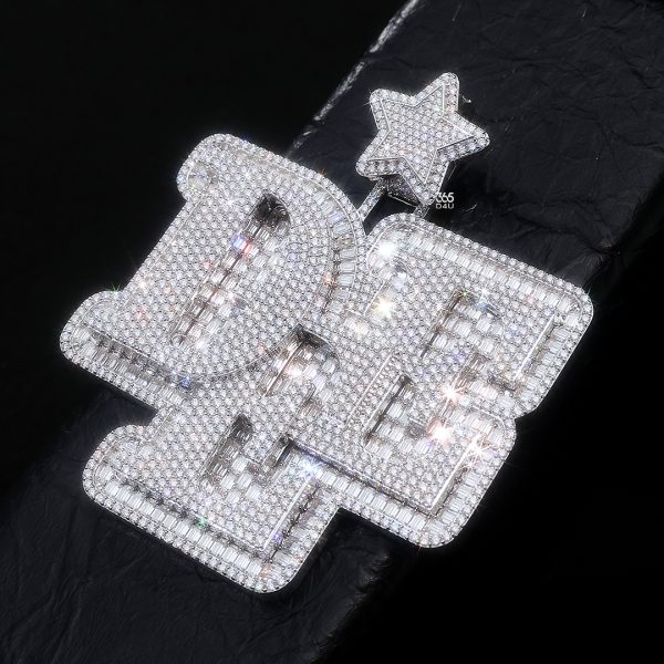 DEE Multi-Layer Overlap Letter Pendant