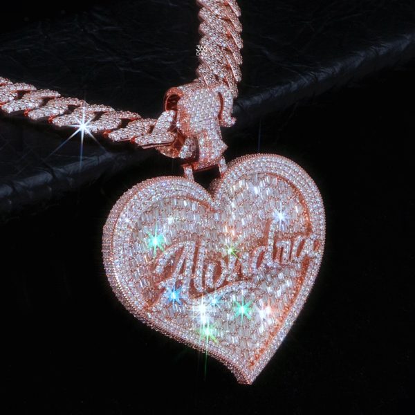 Custom Heart Name Pendant