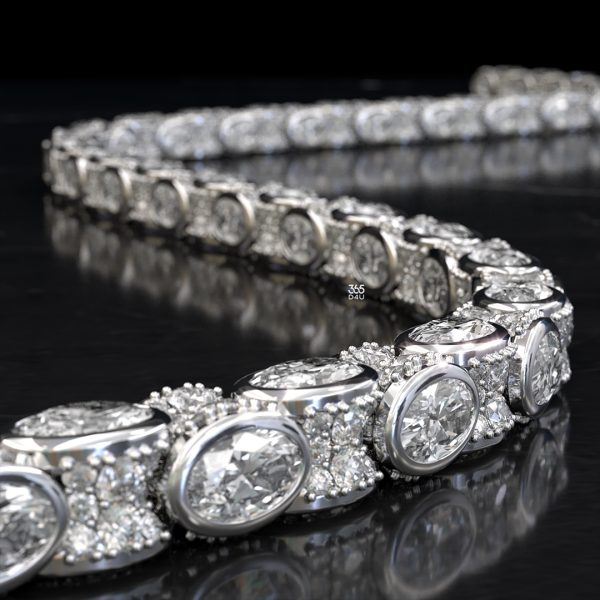 PD-C0359图片 (1) Eternal Oval Diamond Chain