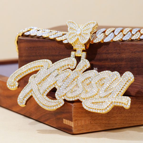 Custom 3D Script Name Pendant