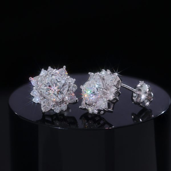 12mm Blossom Diamond Stud Earrings