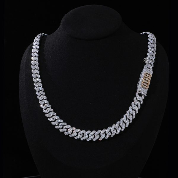 25aug1240图片 11.5mm Lab Diamond Cuban Link Chain