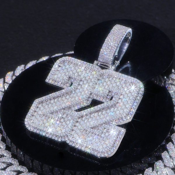 CD25DEC0366图片 (1) 22 Custom Jersey Font Pendant