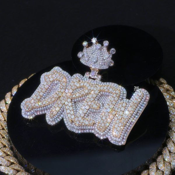 DREW Custom Brush Font Name Pendant