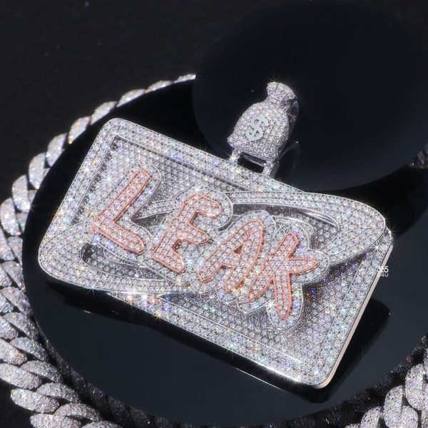 Custom 3D Rectangle Logo Pendant