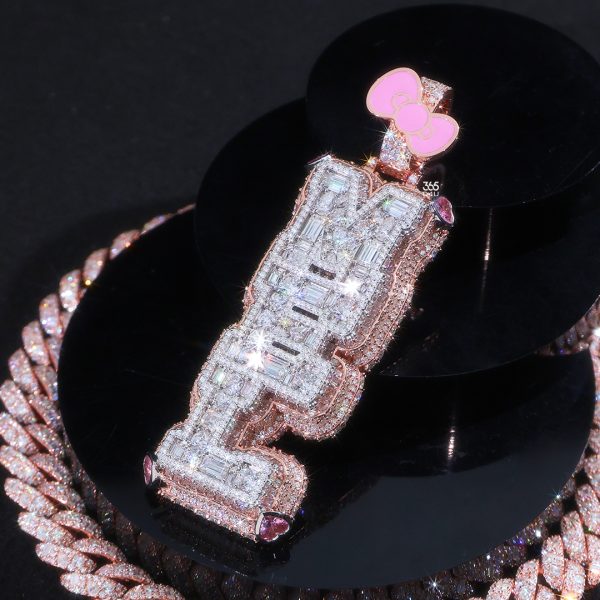 CD25NOV0613图片 (4) MEL Custom Vertical Pendant with Fancy Cut Stones