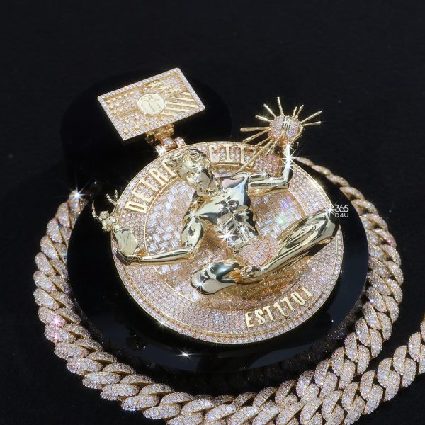 Detroit Spirit Circle Pendant