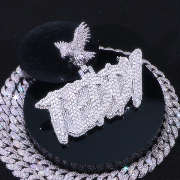 TEDDY Custom Brush Font Multi-Letter Pendant