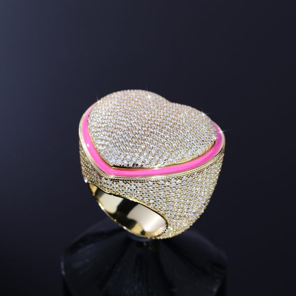 CT25MAR925图片 (2) Fully Iced Heart Ring