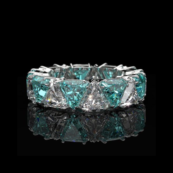 PD-C0403图片 (4) Trillion-Cut Diamond Eternity Band Ring