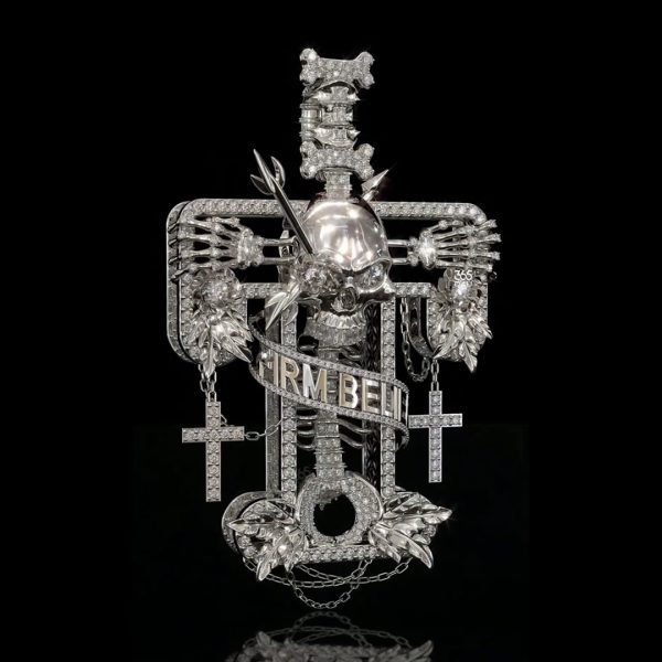 Custom 3D Skull Letter Pendant