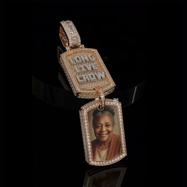 PD-C0458图片 Custom Double Dog Tag | Full Iced Back