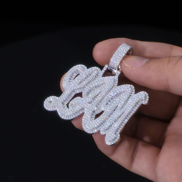 LAM Cursive Script Multi-Letter Pendant