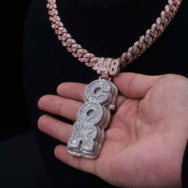 COR Vertical Pendant with Fancy-Cut Diamonds