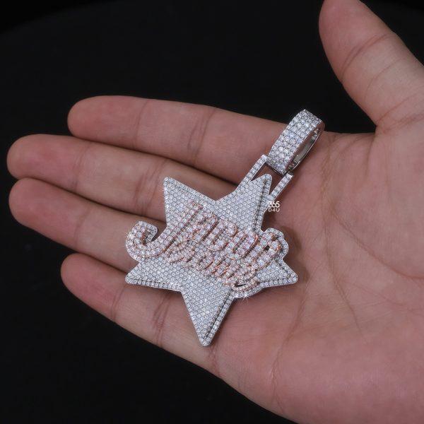 CD26JAN0119图片 Custom Star Logo Pendant with Personalized Letter Center