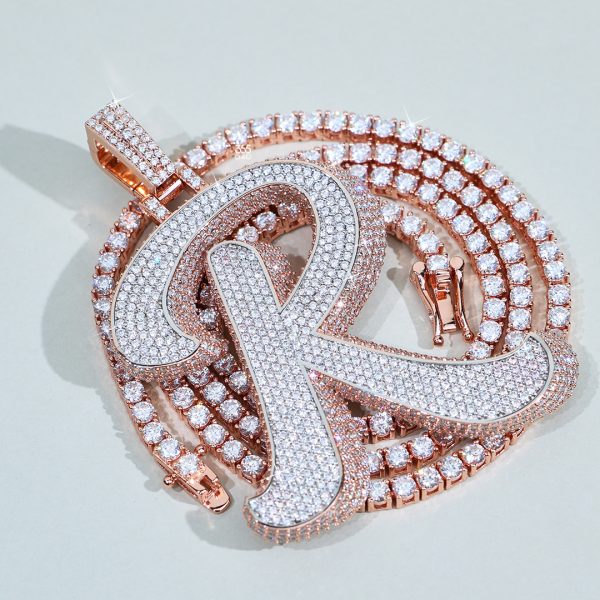 3D Initial R Pendant