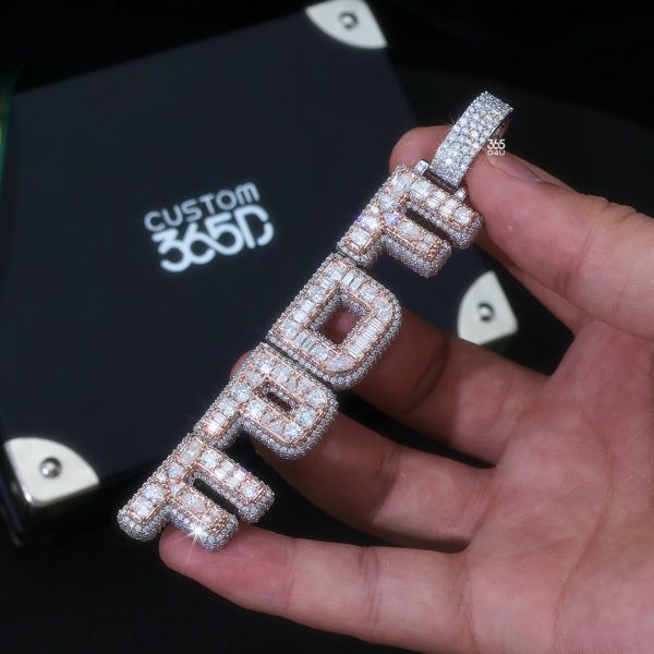 FDPF Vertical Fancy-Cut Name Pendant