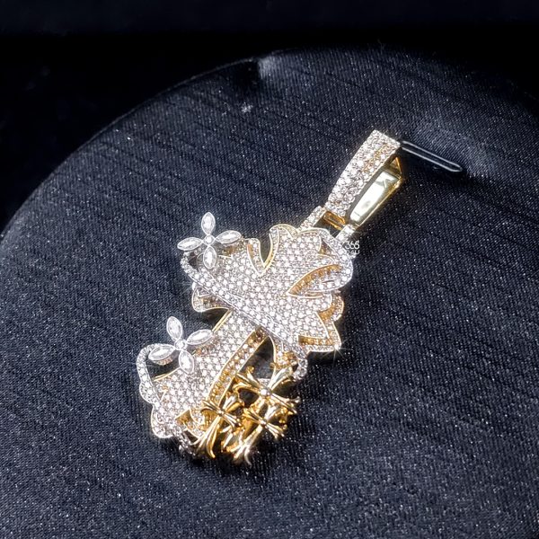1.5-inch Wrapped Cross Pendant