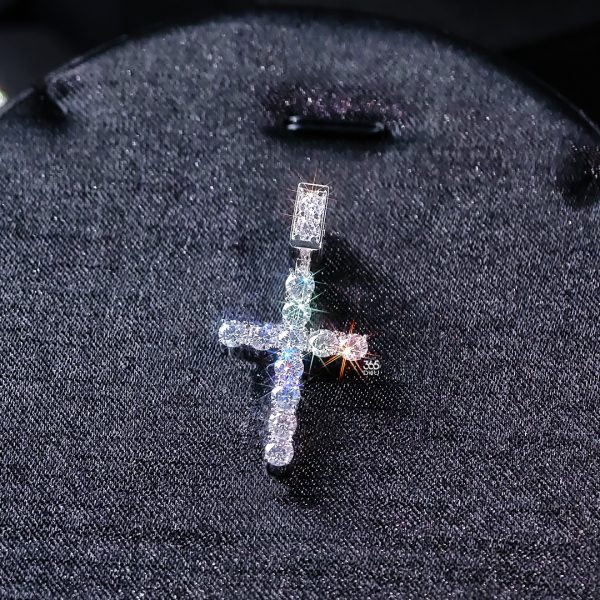 1-inch Diamond Cross Pendant