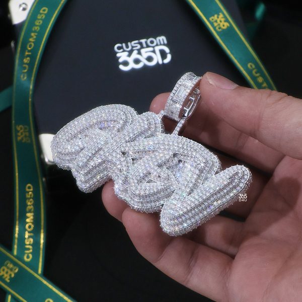 GKEV Brush Script Pendant – Triple-Layer Design