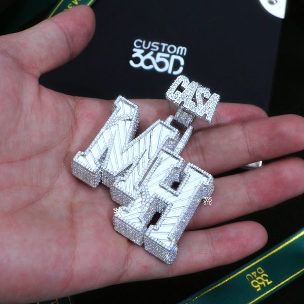 Custom Brick Wall Iced Pendant